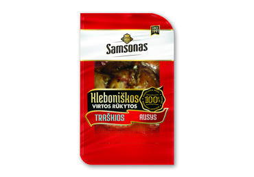 Boiled smoked KLEBONIŠKOS crispy pig ears, a. r., 1 kg