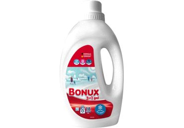 Skystasis skalbiklis BONUX POLAR ICE FRESH, 18 skalb., 900 ml