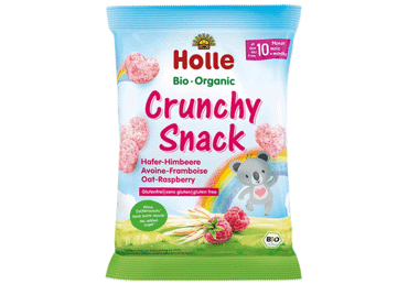 Oat crisps with raspberries for babies from 10 months, eco