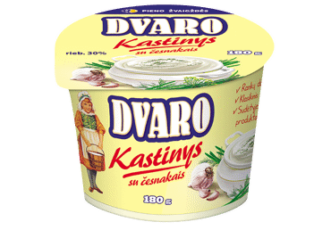 DVARO kastinys su česnakais, 30 % rieb., 180 g