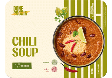 Замороженный острый суп DONE COOKIN, 400 г