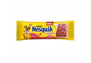 Dribsnių batonėlis NESQUIK STRAWBERRY, 23.5 g