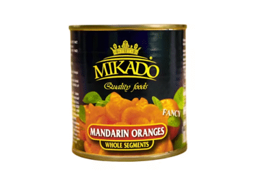 Konservuoti mandarinai MIKADO silpname sirupe, 312 g