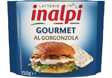 Melted cheese with gorgonzola INALPI (slices), 39% fat, 150 g