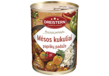 Mėsos kukuliai su paprikų padažu, 540 g
