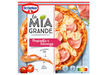 Frozen pizza DR. OETKER LA MIA GRANDE PROSCIUTTO E FORMAGGI, 400 g