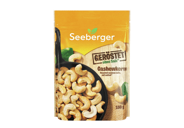 Kepinti anakardžių riešutai SEEBERGER, 150 g