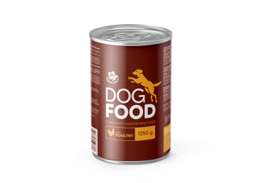 Konservuotas šunų ėdalas su paukštiena HAPPY TAILS, 1250 g