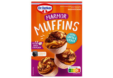 Miltų mišinys DR. OETKER MARMURINIAMS keksiukams, 325 g