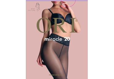 Moteriškos pėdkelnės ORI MIRACLE 20 den, 4 dydis, nero
