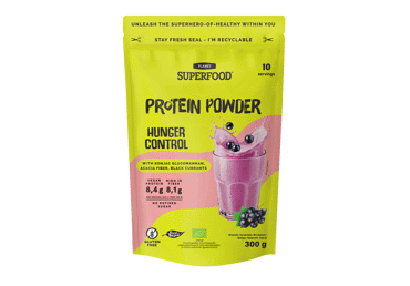 Органическая протеиновая смесь для коктейлей SUPERFOOD HUNGER CONTROL, 300 г