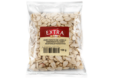Žemės riešutai EXTRA LINE, be luobelių, 150 g