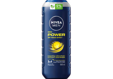 NIVEA MEN shower gel for men POWER, 500 ml