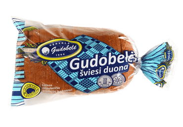 Light rye sliced GUDOBELĖS bread, 700 g
