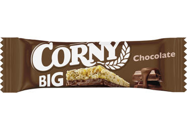 Javainių batonėlis CORNY BIG su pieninio šokolado gabal., 50 g