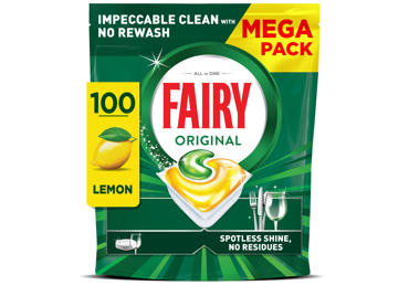 Капсулы для автоматических посудомоечных машин FAIRY Ain1 Lemon, 100 шт.