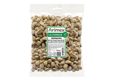 Keptos, sūdytos pistacijos PREMIUM FAMILY PACK ARIMEX, 500 g