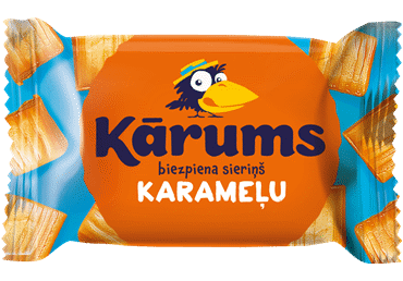 Глазированный творожок KARUMS с карамельной глазурью, 22% жира, 45 г