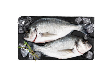 Fresh golden doradas, gutted, 1 kg