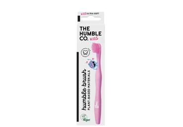 Vaikiškas dantų šepetėlis HUMBLE BRUSH (rausvas), 1 vnt.