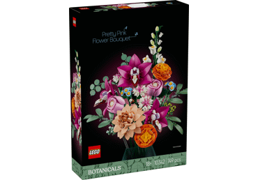 Konstruktorius LEGO Rausvų gėlių puokštė 10342