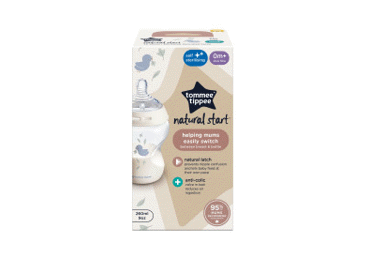 Maitinimo buteliukas mergaitei TOMMEE TIPPEE, 260ml, nuo gim, 1 vnt.