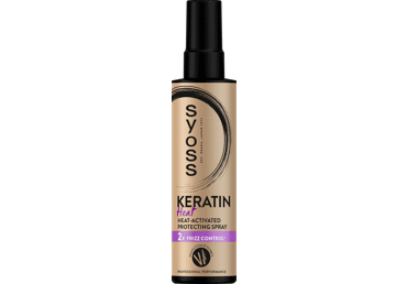 Nuo karščio apsaugantis plaukų purškiklis SYOSS Keratin Heat, 200 ml