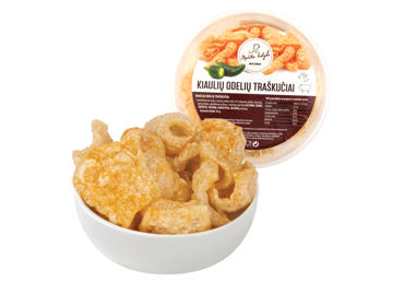 Kiaulių odelių traškučiai, 55 g