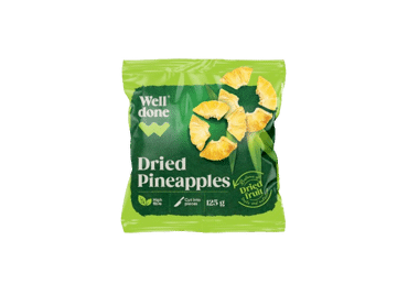 Dried pineapples WELL DONE, 125 g
