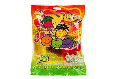 Liquid candies FRUITY'S, assorted fruit flavors, 360 g