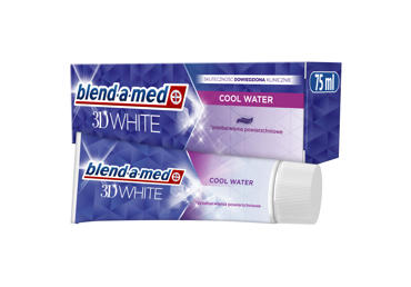 Toothpaste BLEND A MED 3D WHITE Cool Water, 75 ml
