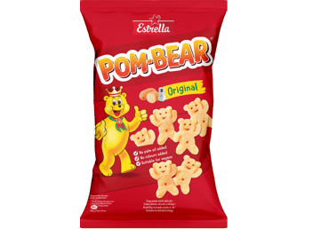 Crispy Potato Snack ESTRELLA POM BEAR with salt, 65 g