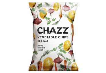 Vegetable chips CHAZZ, sea salt flavor, 75 g