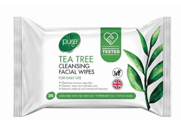 Drėgnosios veido servetėlės PURE TEA TREE, 1 vnt.
