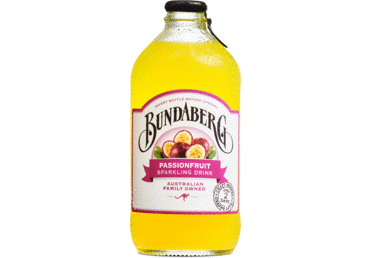 Pasiflorų skonio gaivusis gazuotas gėrimas, Bundaberg, 375 ml