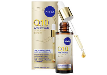 Atkuriamasis serumas veidui, kaklui ir dekoltė NIVEA Q10 COLLAGEN EXPERT, 30 ml