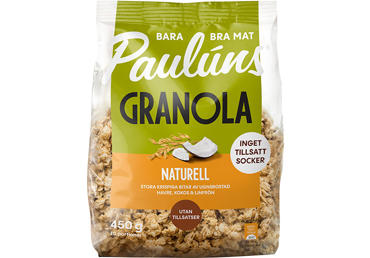 Granola su kokosais ir linų sėmenimis PAULUNS, 450 g