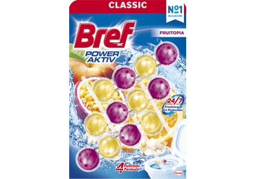 WC valiklis-gaiviklis "BREF POWER AKTIV Fruitopia" 3x50g