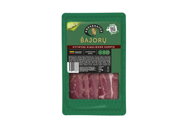Vytintas BAJORŲ kumpis, pjaustytas griežinėliais, a. r., 110 g