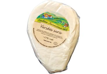 S. JASINEVIČIAUS varškės sūris, 15 % rieb. s. m., 1 kg