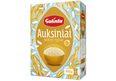 Plikyti ryžiai AUKSINIAI GALINTA, (4 x 100 g), 400 g