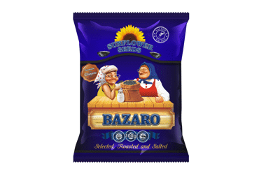 Black roasted salted sunflower seeds BAZARO, 100 g