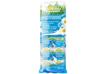 UAT grietinėlė FARM MILK, 10 % rieb., 10 x 10 g, 100 ml