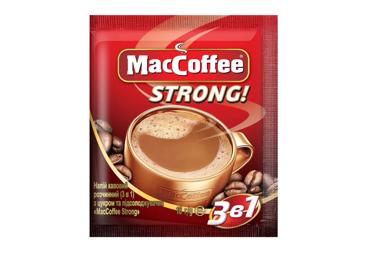 Tirpusis kavos gėrimas MACCOFFEE STRONG 3 IN 1, 20 g
