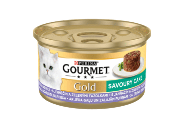 Консервированный полноценный корм для кошек GOURMET GOLD SAVOURY с бараниной, 85 г