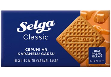 Sausainiai SELGA, karamelės skonio, 180 g
