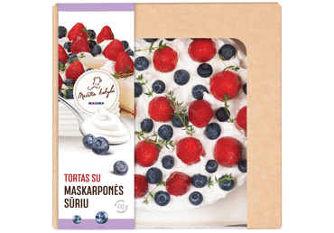 Tortas su maskarponės sūriu, mažas, 1 kg