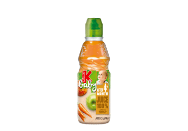 Obuolių ir morkų sultys KUBUŚ BABY nuo 4 mėn., 300 ml