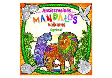 Knyga ANTISTRESINĖS MANDALOS VAIKAMS. GYVŪNAI, 1 vnt.