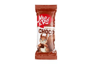 Kakavinis varškės desertas su šokoladiniu įdaru MIO&RIO, 28%, 38 g